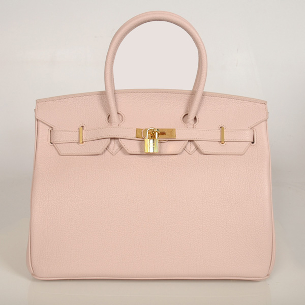 H35PBJSG Hermes Birkin in pelle togo togo 35CM rosa (Oro)